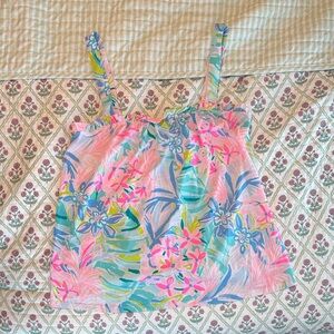 Lily Pulitzer Cropped Flowy Tank Top